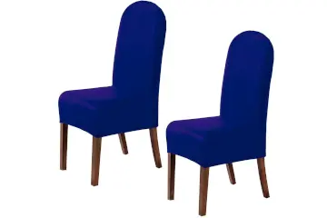 fundas para sillas antimanchas set de 2 en azul - well home