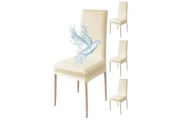 fundas para sillas de comedor pack de 4 suaves - poligino